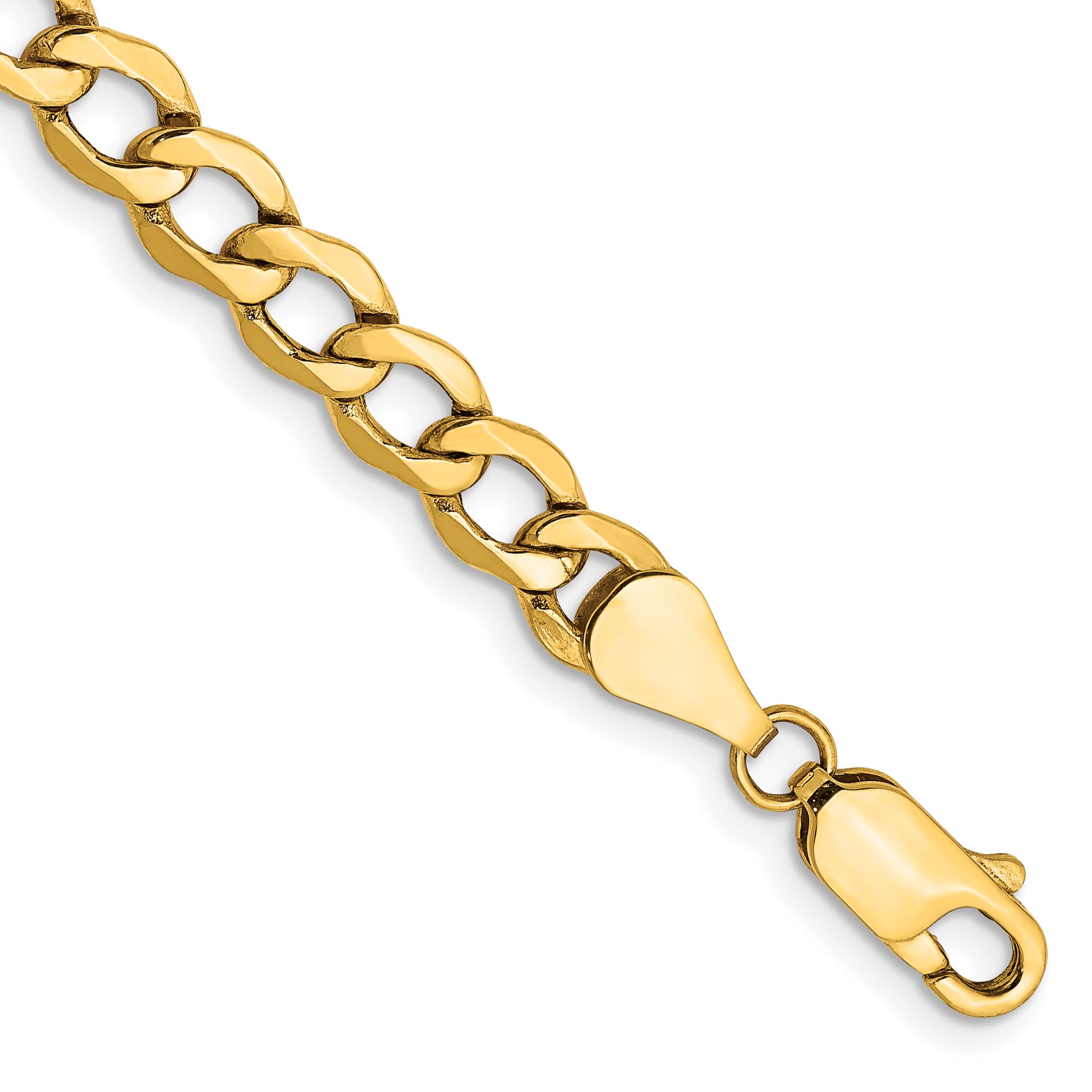 10k 5.25mm Semi-Solid Curb Link Chain Main image