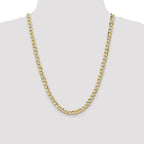 10k 6.5mm Semi-Solid Curb Link Chain