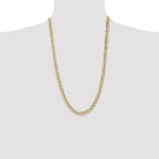 10k 6.5mm Semi-Solid Curb Link Chain