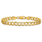 10k 6.5mm Semi-Solid Curb Link Chain