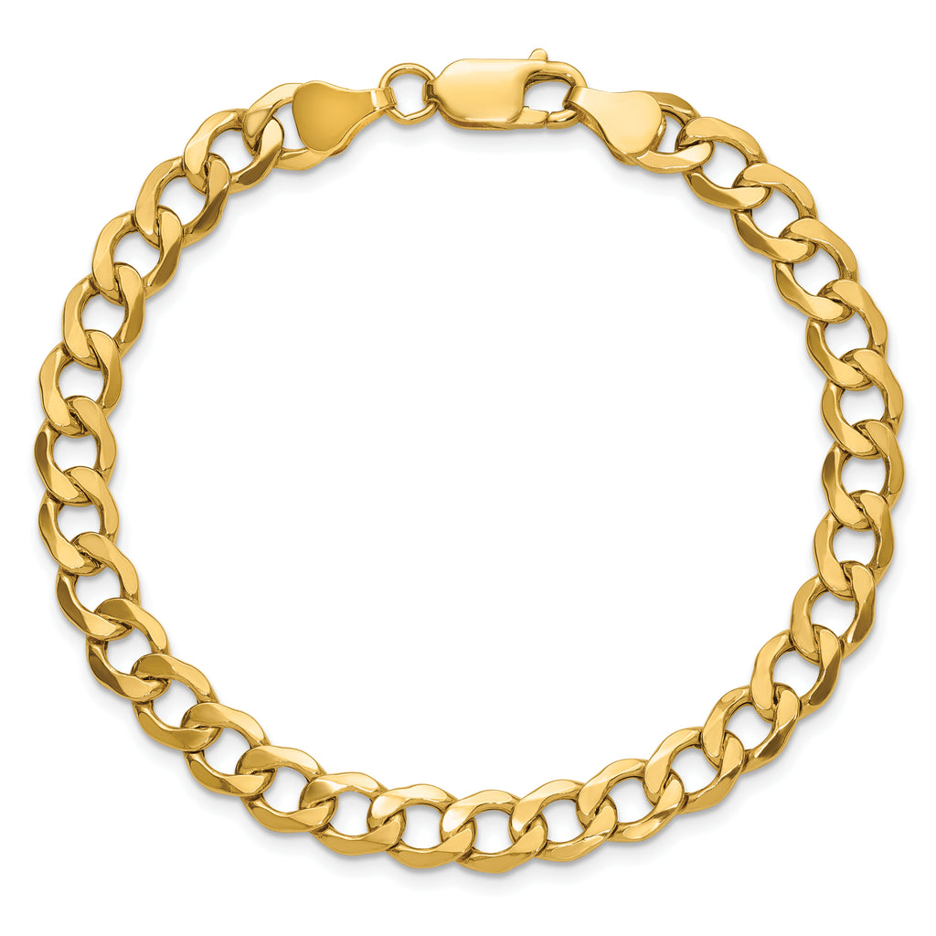 10k 6.5mm Semi-Solid Curb Link Chain