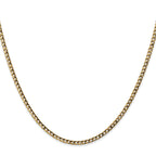 10k 2.5mm Semi-Solid Curb Link Chain