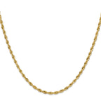 10k 3mm Semi-Solid Rope Chain