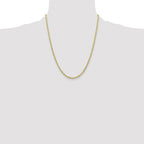 10k 3mm Semi-Solid Rope Chain
