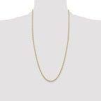10k 3mm Semi-Solid Rope Chain