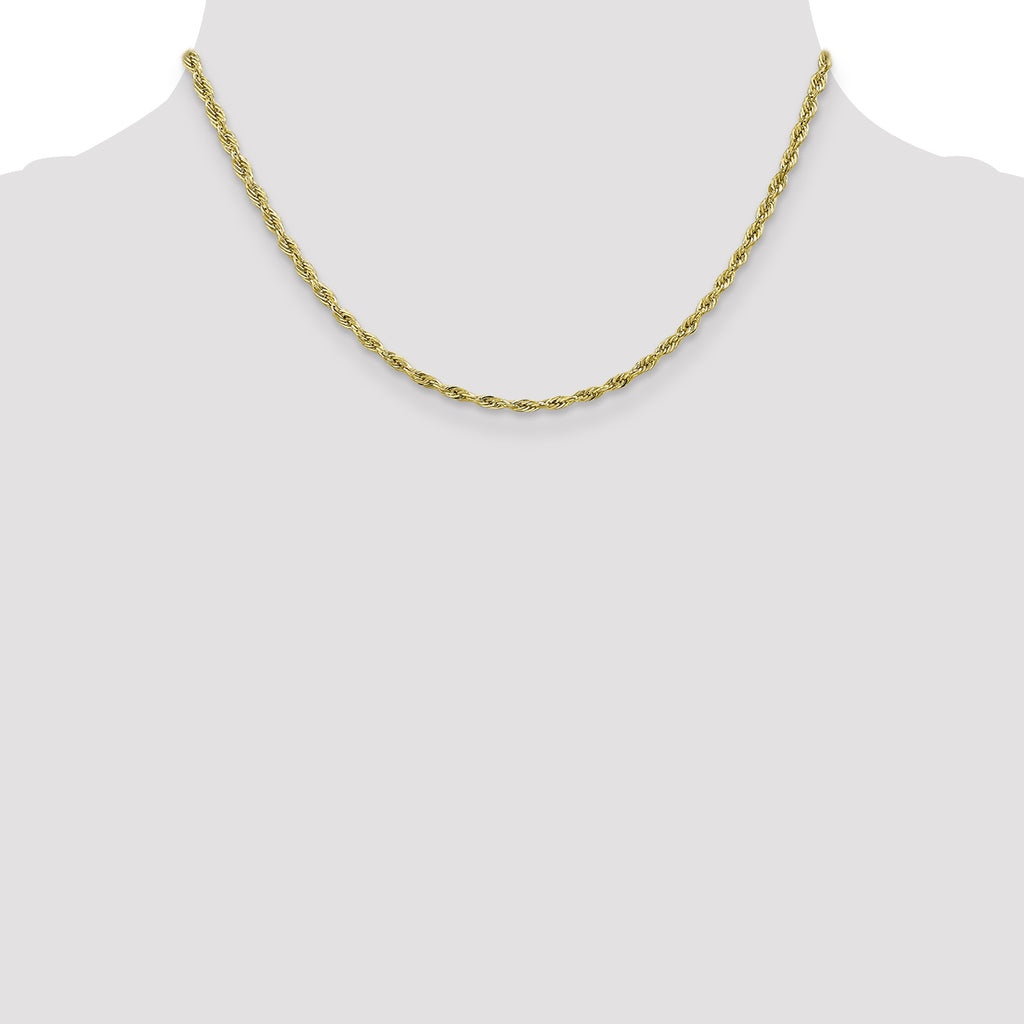 10k 2.8mm Semi-Solid Rope Chain
