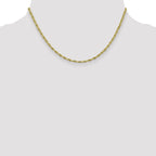 10k 2.8mm Semi-Solid Rope Chain