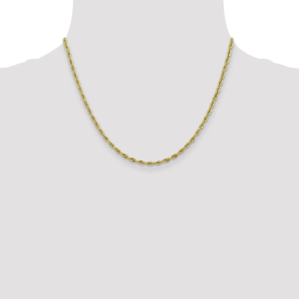 10k 2.8mm Semi-Solid Rope Chain