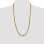 10k 6mm Semi-Solid Miami Cuban Chain
