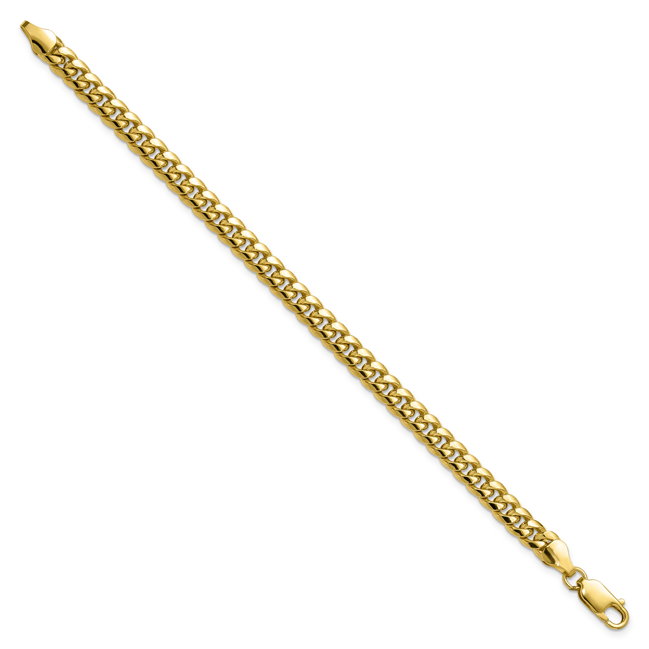 10k 6mm Semi-Solid Miami Cuban Chain