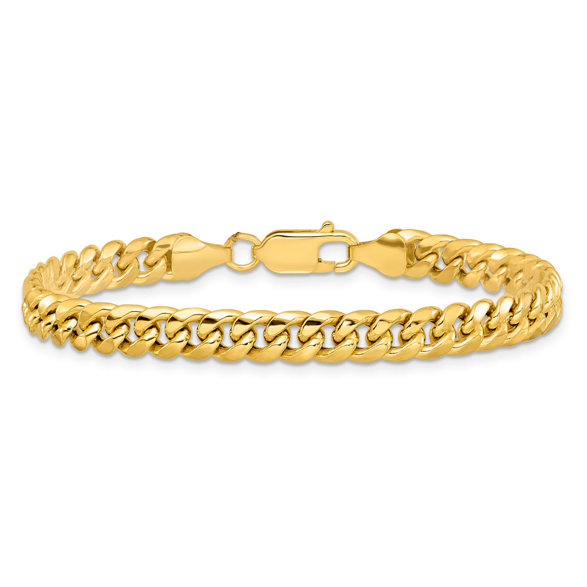 10k 6mm Semi-Solid Miami Cuban Chain