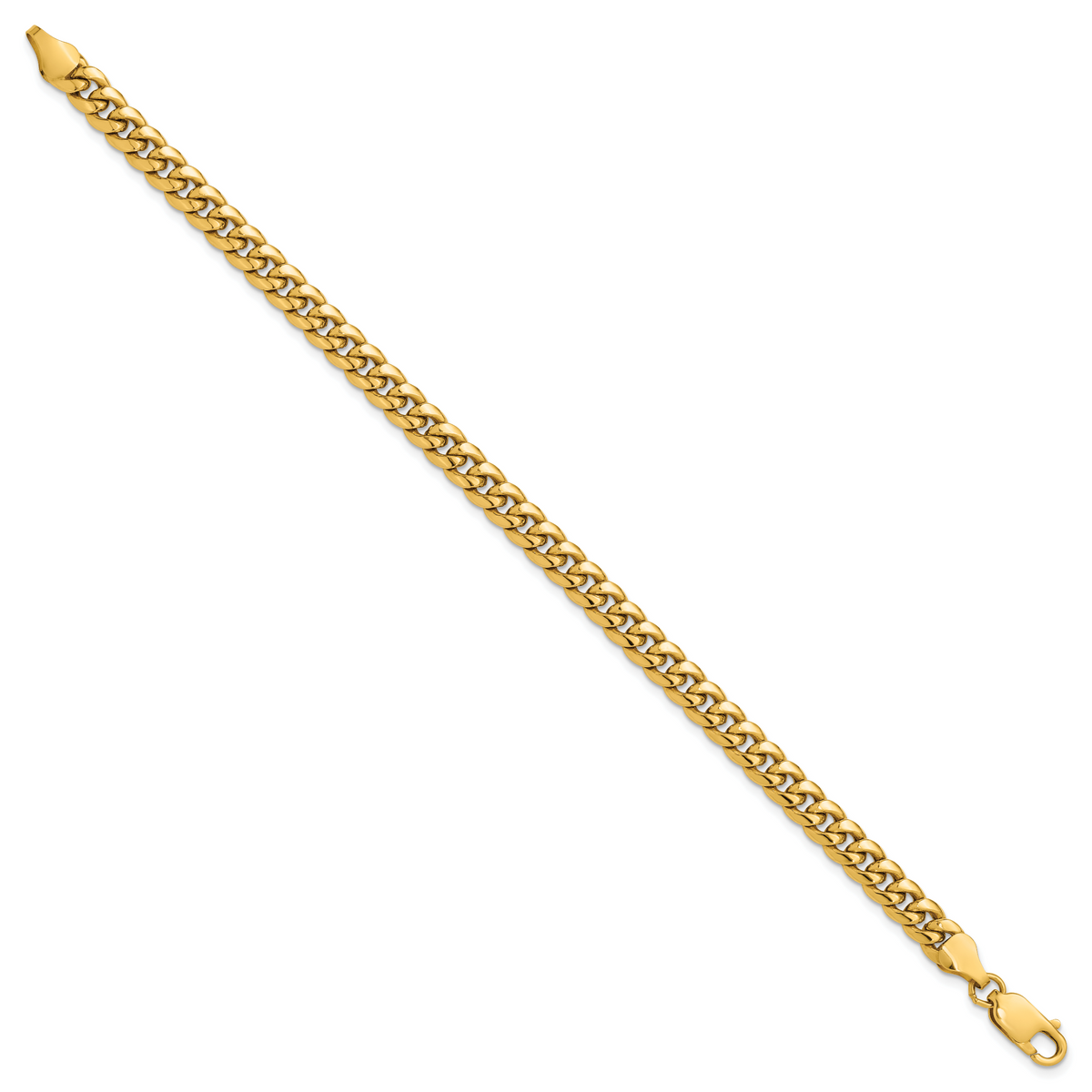 10k 6mm Semi-Solid Miami Cuban Chain