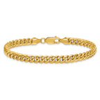 10k 6mm Semi-Solid Miami Cuban Chain