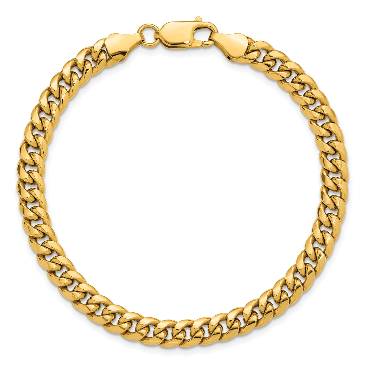 10k 6mm Semi-Solid Miami Cuban Chain