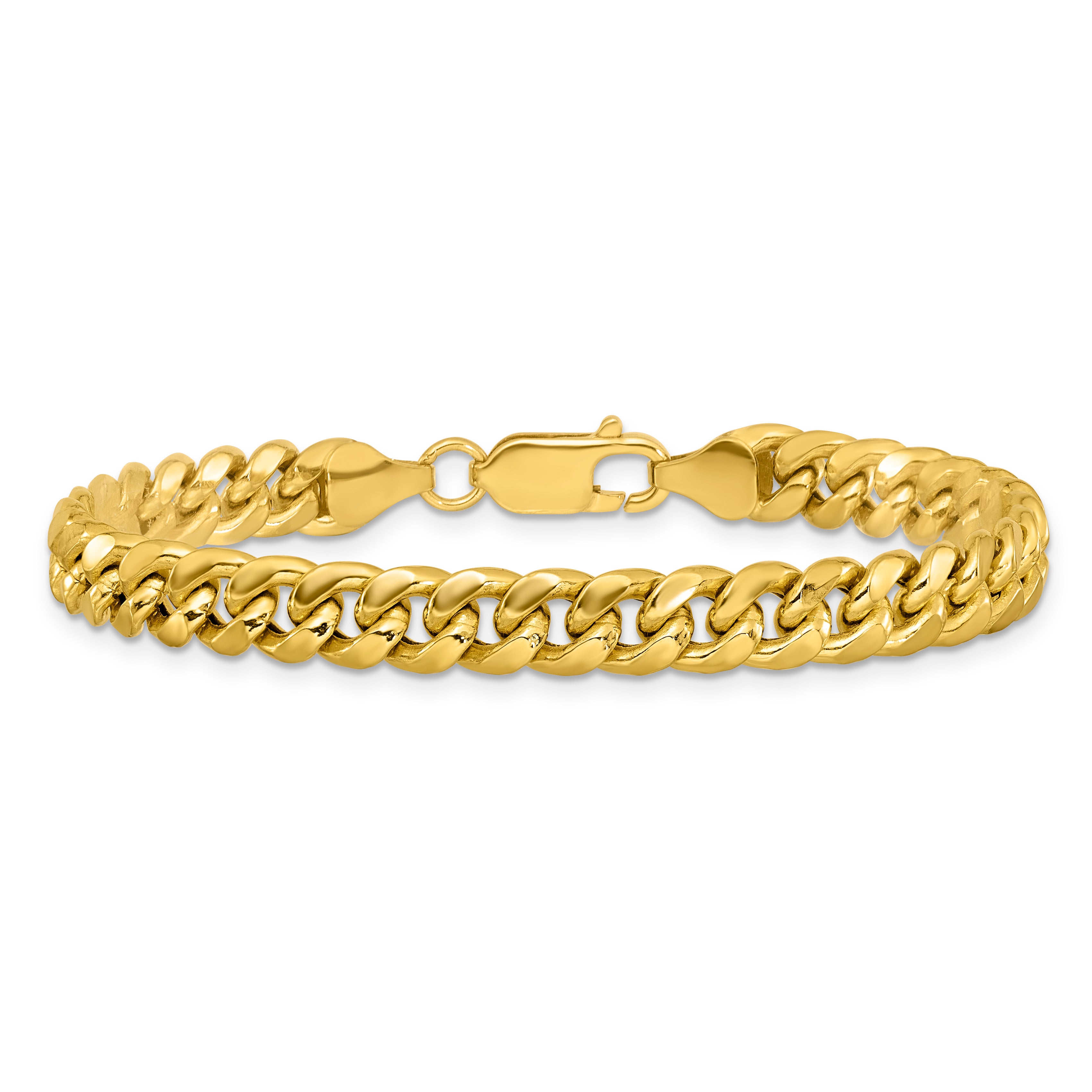 10k 6.75mm Semi-Solid Miami Cuban Chain