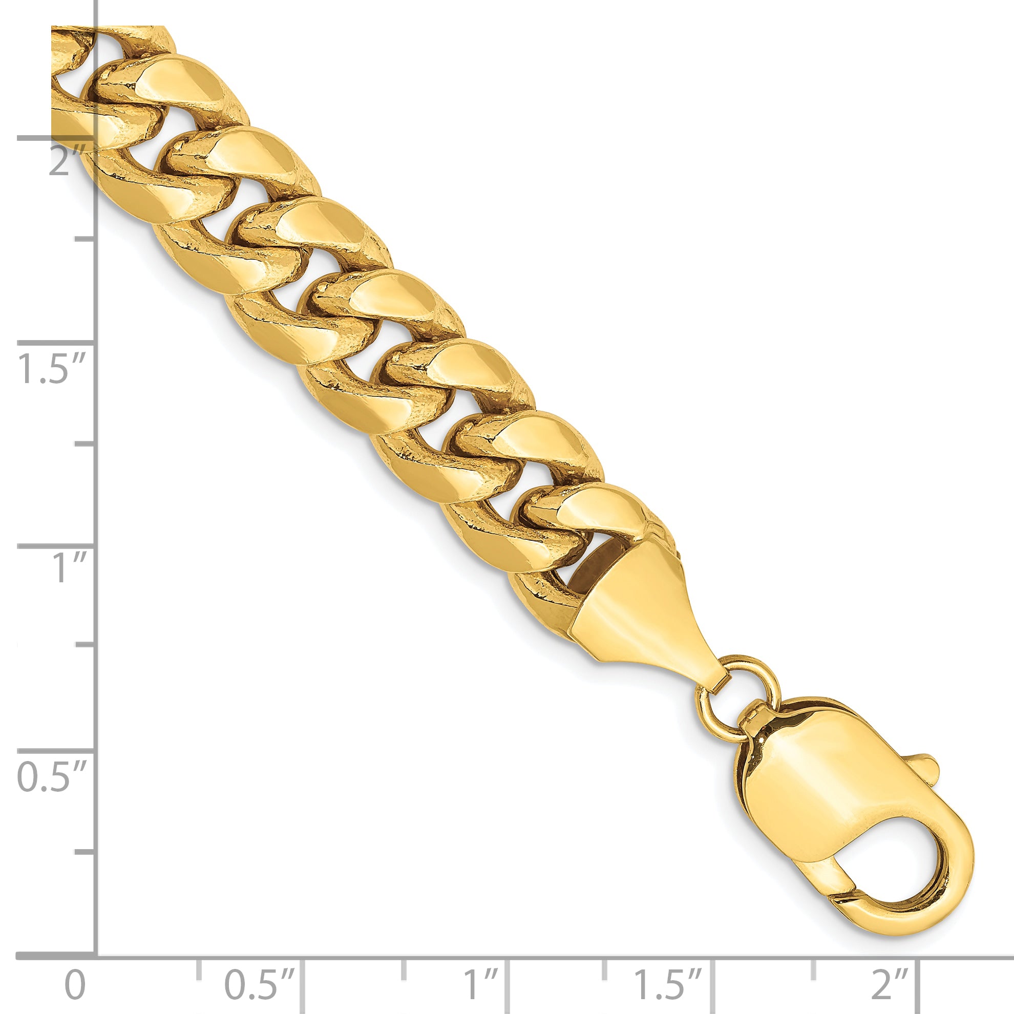 10k 9.3mm Semi-Solid Miami Cuban Chain Secondary image