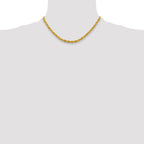 10k 4.25mm Semi-Solid Rope Chain