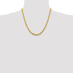 10k 4.25mm Semi-Solid Rope Chain