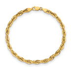 10K Yellow Gold Rope Chain Necklace 4.75mm