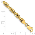 10K Yellow Gold Rope Chain Necklace 4.75mm