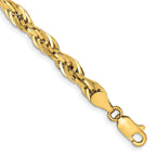 10K Yellow Gold Rope Chain Necklace 4.75mm