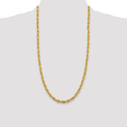 10K Yellow Gold Rope Chain Necklace 5.4mm, 8–28 Inch - Sophia Jewelers
