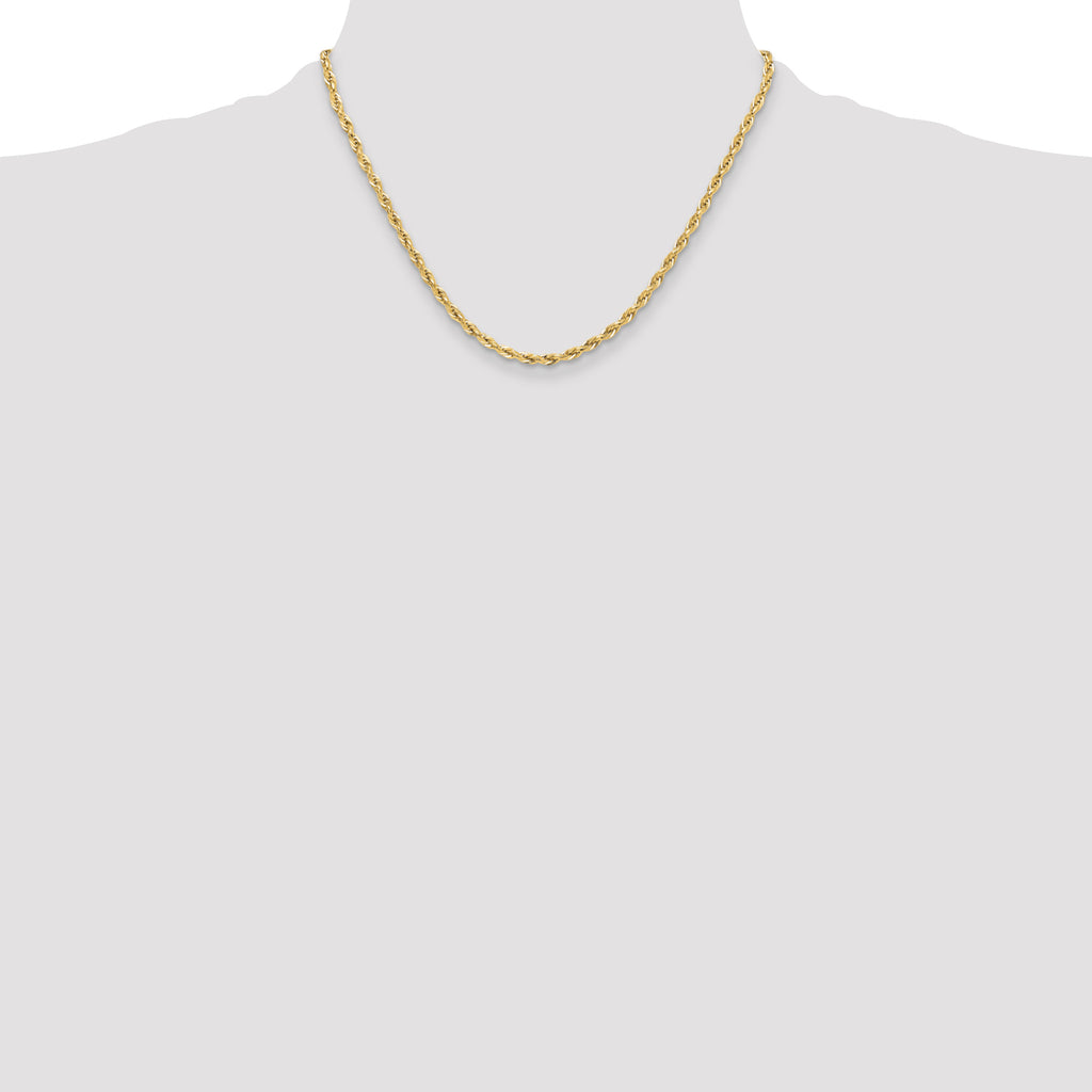 10k 3.5mm Semi-Solid Rope Chain