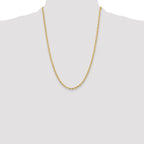 10k 3.5mm Semi-Solid Rope Chain