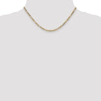 10k 3.5mm Semi-Solid Figaro Chain