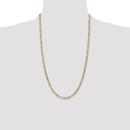10k 3.5mm Semi-Solid Figaro Chain