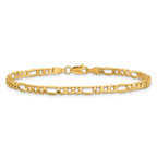 10K Yellow Gold Figaro Chain Necklace 3.5mm