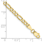 10K Yellow Gold Figaro Chain Necklace 3.5mm