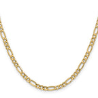 10k 4.4mm Semi-Solid Figaro Chain