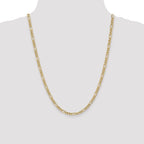 10k 4.2mm Semi-Solid Figaro Chain
