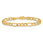 10k 5.35mm Semi-Solid Figaro Chain