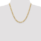 10k 6.25mm Semi-Solid Figaro Chain
