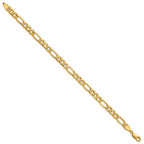 10k 6.25mm Semi-Solid Figaro Chain