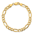 10k 7.3mm Semi-Solid Figaro Chain