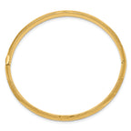 10k 5mm Florentine Hinged Baby Bangle Bracelet