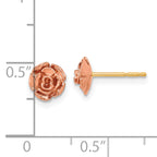 10k Two-tone Black Hills Gold Rose Post Earrings