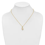 10K Tri-color w/12K Accents FWC Pearl Black Hills Gold Necklace