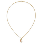 10K Tri-color w/12K Accents FWC Pearl Black Hills Gold Necklace