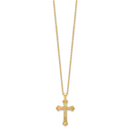 10k w/12K Accents Black Hills Gold Cross 18IN Necklace