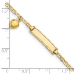 10k Flat Anchor Link ID Bracelet
