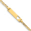 10k Flat Anchor Link ID Bracelet