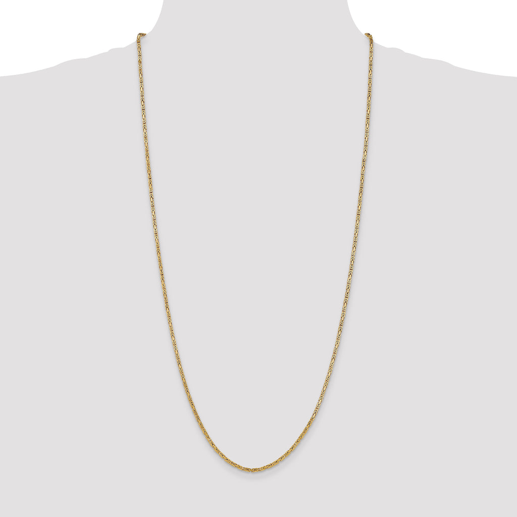 10K 2mm Byzantine Chain