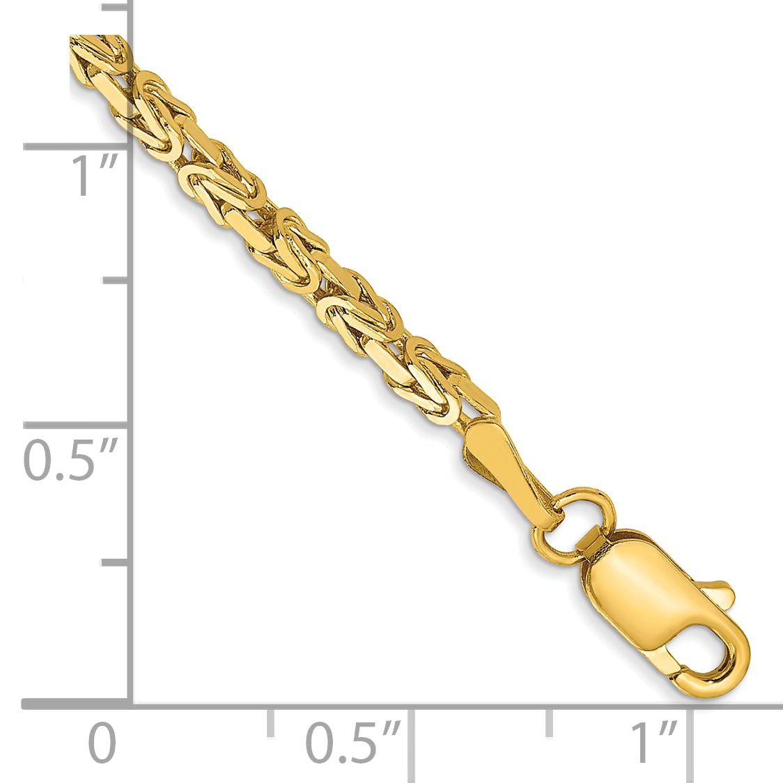 10K 2mm Byzantine Chain