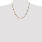 10K Yellow Gold 2.5mm Byzantine Chain - view 4