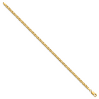 10K Yellow Gold 2.5mm Byzantine Chain - view 2