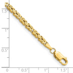 10K Yellow Gold 2.5mm Byzantine Chain - view 3